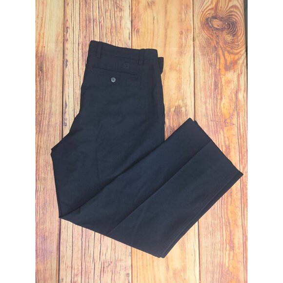 Footjoy FJ Mens Golf Pants Black Size 36x30 Polyester Spandex Stretch - Picture 3 of 8